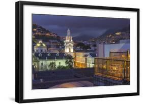 Metropolitan Cathedral at Night-Gabrielle and Michael Therin-Weise-Framed Photographic Print