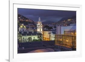 Metropolitan Cathedral at Night-Gabrielle and Michael Therin-Weise-Framed Photographic Print