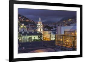 Metropolitan Cathedral at Night-Gabrielle and Michael Therin-Weise-Framed Photographic Print