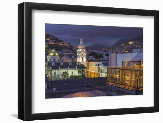 Metropolitan Cathedral at Night-Gabrielle and Michael Therin-Weise-Framed Photographic Print