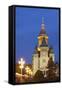 Metropolitan Cathedral in Piata Victoriei at Dusk, Timisoara, Banat, Romania, Europe-Ian Trower-Framed Stretched Canvas