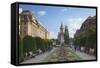 Metropolitan Cathedral in Piata Victoriei, Timisoara, Banat, Romania, Europe-Ian Trower-Framed Stretched Canvas