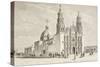 Metropolitan Cathedral in Plaza De Armas, Chihuahua, Mexico in the Nineteenth Century-null-Stretched Canvas