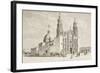 Metropolitan Cathedral in Plaza De Armas, Chihuahua, Mexico in the Nineteenth Century-null-Framed Giclee Print