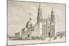 Metropolitan Cathedral in Plaza De Armas, Chihuahua, Mexico in the Nineteenth Century-null-Mounted Giclee Print