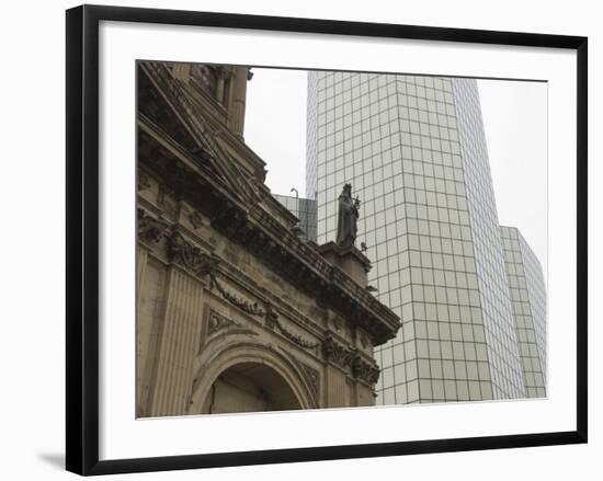 Metropolitan Cathedral, Plaza De Armas, Santiago, Chile, South America-Michael Snell-Framed Photographic Print