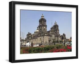 Metropolitan Cathedral, the Largest Church in Latin America, Zocalo, Plaza De La Constitucion, Mexi-Wendy Connett-Framed Photographic Print