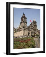 Metropolitan Cathedral, Zocalo, Mexico City, Mexico, North America-Wendy Connett-Framed Photographic Print
