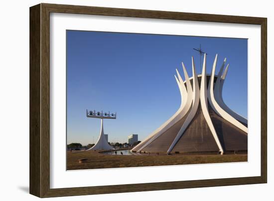 Metropolitan Cathedralbrasilia, Federal District, Brazil, South America-Ian Trower-Framed Photographic Print