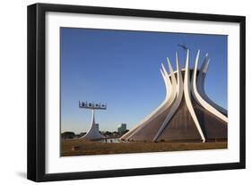 Metropolitan Cathedralbrasilia, Federal District, Brazil, South America-Ian Trower-Framed Photographic Print