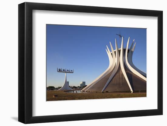 Metropolitan Cathedralbrasilia, Federal District, Brazil, South America-Ian Trower-Framed Photographic Print