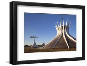 Metropolitan Cathedralbrasilia, Federal District, Brazil, South America-Ian Trower-Framed Photographic Print