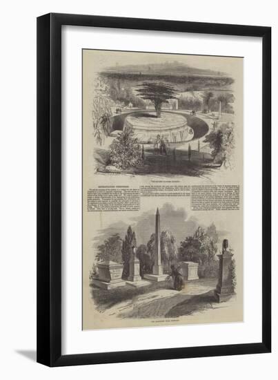 Metropolitan Cemeteries-null-Framed Giclee Print