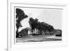 Metropolitan Museum of Art Partially Blocked by Trees on Fifth Avenue-Moses King-Framed Art Print