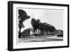 Metropolitan Museum of Art Partially Blocked by Trees on Fifth Avenue-Moses King-Framed Art Print