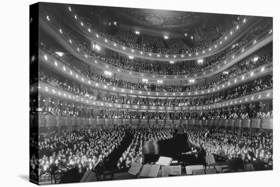 Metropolitan Opera House During a Concert by Pianist Josef Hoffmann, Nov-null-Stretched Canvas
