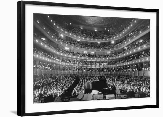 Metropolitan Opera House During a Concert by Pianist Josef Hoffmann, Nov-null-Framed Photo