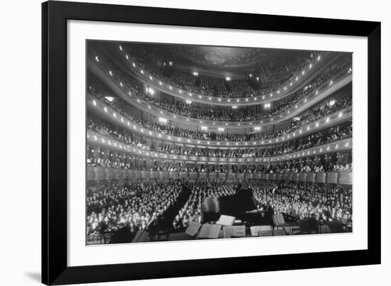 Metropolitan Opera House During a Concert by Pianist Josef Hoffmann, Nov-null-Framed Photo