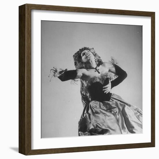 Metropolitan Opera Mezzo Soprano Rise Stevens in the Title Role of Bizet's "Carmen."-Walter Sanders-Framed Premium Photographic Print