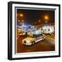 Metropolitan Police Car at the Scene of a Road Traffic Accident-null-Framed Premium Photographic Print