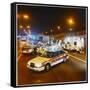 Metropolitan Police Car at the Scene of a Road Traffic Accident-null-Framed Stretched Canvas