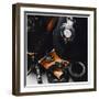 Metropolitan Police Equipment Including a Helmet, Handcuffs, Whistle, Keys and Truncheon-null-Framed Photographic Print