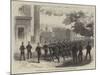 Metropolitan Police Learning the Cutlass Exercise at the Wellington Barracks-null-Mounted Giclee Print