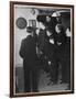 Metropolitan Police Officers Relaxing Playing a Game of Darts-null-Framed Photographic Print