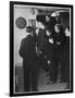 Metropolitan Police Officers Relaxing Playing a Game of Darts-null-Framed Photographic Print