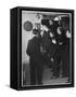 Metropolitan Police Officers Relaxing Playing a Game of Darts-null-Framed Stretched Canvas