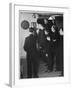 Metropolitan Police Officers Relaxing Playing a Game of Darts-null-Framed Photographic Print