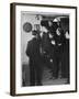 Metropolitan Police Officers Relaxing Playing a Game of Darts-null-Framed Photographic Print