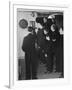 Metropolitan Police Officers Relaxing Playing a Game of Darts-null-Framed Photographic Print