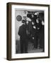 Metropolitan Police Officers Relaxing Playing a Game of Darts-null-Framed Photographic Print