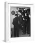 Metropolitan Police Officers Relaxing Playing a Game of Darts-null-Framed Photographic Print