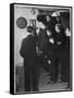 Metropolitan Police Officers Relaxing Playing a Game of Darts-null-Framed Stretched Canvas