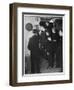 Metropolitan Police Officers Relaxing Playing a Game of Darts-null-Framed Photographic Print