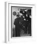 Metropolitan Police Officers Relaxing Playing a Game of Darts-null-Framed Photographic Print
