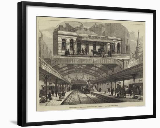 Metropolitan Railway Extension to Aldgate, Aldgate Terminus-Frank Watkins-Framed Giclee Print