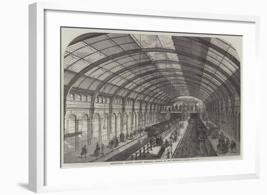 Metropolitan Railway Western Extension, Interior of the Kensington Station-null-Framed Giclee Print