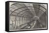 Metropolitan Railway Western Extension, Interior of the Kensington Station-null-Framed Stretched Canvas