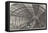 Metropolitan Railway Western Extension, Interior of the Kensington Station-null-Framed Stretched Canvas