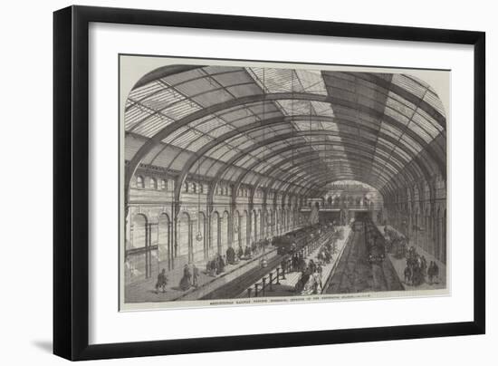 Metropolitan Railway Western Extension, Interior of the Kensington Station-null-Framed Giclee Print