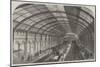 Metropolitan Railway Western Extension, Interior of the Kensington Station-null-Mounted Giclee Print