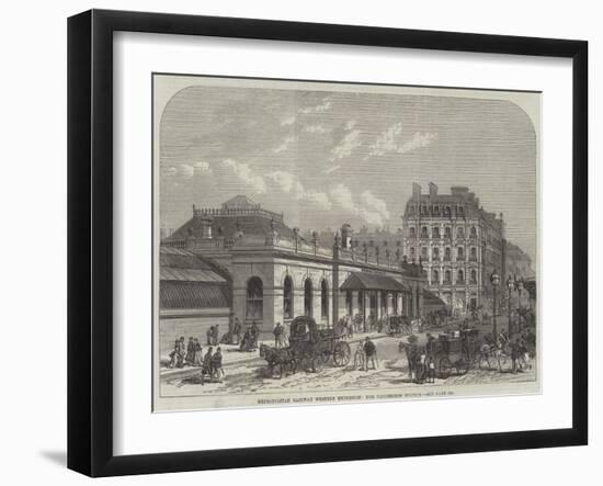Metropolitan Railway Western Extension, the Paddington Station-null-Framed Giclee Print