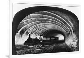 Metropolitan Underground Train-null-Framed Giclee Print