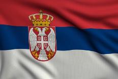 Flag Of Serbia-metrs-Art Print