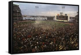 Mets Fans Bombarding the Field-null-Framed Stretched Canvas