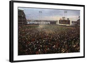 Mets Fans Bombarding the Field-null-Framed Photographic Print