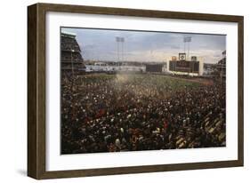 Mets Fans Bombarding the Field-null-Framed Photographic Print